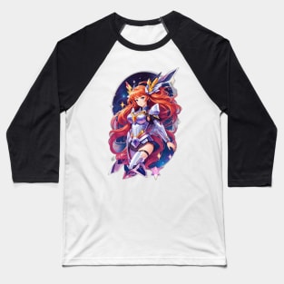 Orion's Embrace: Harmonious AI Anime Character Artistic Fusion Baseball T-Shirt